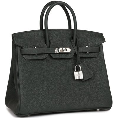 Hermès Birkin 25 Vert Fonce Togo PHW