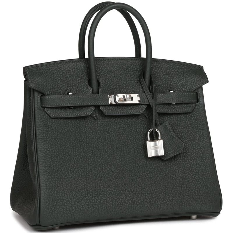 Hermès Birkin 25 Vert Fonce Togo PHW