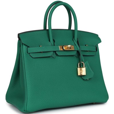 Hermès Birkin 25 Vert Vertigo Togo GHW