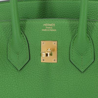 Hermès Birkin 25 Vert Yucca Togo GHW