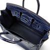 Hermès Birkin 25 Touch Blue Nuit Togo / Blue Indigo Matte Crocodile Alligator PHW