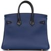 Hermès Birkin 25 Touch Blue Sapphire Togo / Blue Marine Matte Crocodile Alligator RGHW