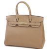 Hermès Birkin 25 Touch Chai Togo / Matte Crocodile Alligator Permabrass HW