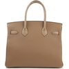 Hermès Birkin 25 Touch Chai Togo / Matte Crocodile Alligator Permabrass HW