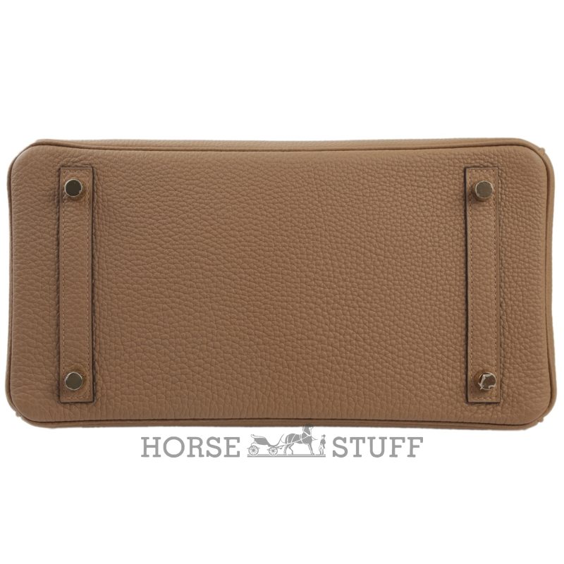 Hermès Birkin 25 Touch Chai Togo / Matte Crocodile Alligator Permabrass HW