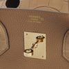 Hermès Birkin 25 Touch Chai Togo / Matte Crocodile Alligator Permabrass HW