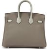 Hermès Birkin 25 Touch Gris Meyer Togo / Gris Ciment Matte Crocodile Alligator PHW