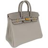 Hermès Birkin 25 Touch Gris Perle Togo / Matte Crocodile Alligator GHW