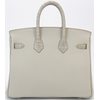 Hermès Birkin 25 Touch Gris Perle Togo / Matte Crocodile Alligator PHW