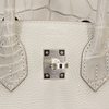 Hermès Birkin 25 Touch Gris Perle Togo / Matte Crocodile Alligator PHW