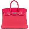 Hermès Birkin 25 Touch Beton Togo / Beton Matte Crocodile Alligator PHW