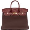 Hermès Birkin 25 Touch Beton Togo / Beton Matte Crocodile Alligator PHW