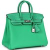Hermès Birkin 25 Touch Vert Comics Togo / Matte Crocodile Alligator PHW