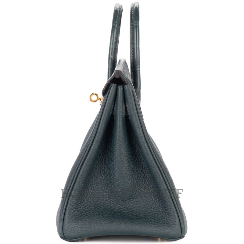 Hermès Birkin 25 Touch Beton Togo / Beton Matte Crocodile Alligator PHW