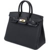 Hermès Birkin 25 Touch Black Togo / Black Shiny Niloticus Lizard GHW