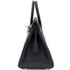 Hermès Birkin 25 Touch Black Togo / Black Shiny Niloticus Lizard GHW
