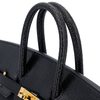 Hermès Birkin 25 Touch Black Togo / Black Shiny Niloticus Lizard GHW