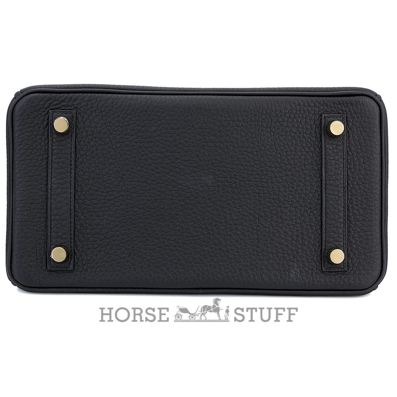 Hermès Birkin 25 Touch Black Togo / Black Shiny Niloticus Lizard GHW