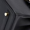 Hermès Birkin 25 Touch Black Togo / Black Shiny Niloticus Lizard GHW