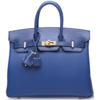 Hermès Birkin 25 Touch Blue de France Togo / Blue de France Shiny Niloticus Lizard Permabrass