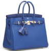 Hermès Birkin 25 Touch Blue de France Togo / Blue de France Shiny Niloticus Lizard Permabrass