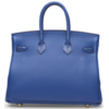 Hermès Birkin 25 Touch Blue de France Togo / Blue de France Shiny Niloticus Lizard Permabrass