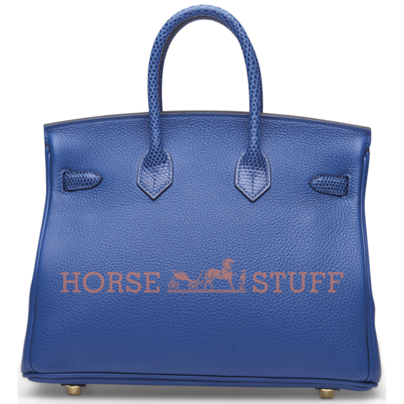 Hermès Birkin 25 Touch Blue de France Togo / Blue de France Shiny Niloticus Lizard Permabrass