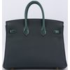 Hermès Birkin 25 Touch Vert Cypress Togo / Shiny Niloticus Lizard GHW