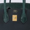 Hermès Birkin 25 Touch Vert Cypress Togo / Shiny Niloticus Lizard GHW