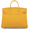 Hermès Birkin 25 Touch Jaune Ambre Togo / Jaune Ambre Lisse Crocodile Niloticus PHW