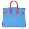 Hermès Birkin 25 Special Order HSS Blue Celeste / Rose Lipstick Chevre GHW