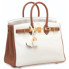 Hermès Birkin 25 Special Order HSS White / Gold Clemence BGHW