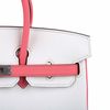 Hermès Birkin 25 Special Order HSS White / Rose Azalee Clemence BPHW