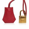 Hermès Birkin 25 Special Order HSS Rose Azalee / Rouge Casaque Epsom GHW