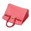 Hermès Birkin 25 Special Order HSS Rose Azalee / Rouge Casaque Epsom GHW