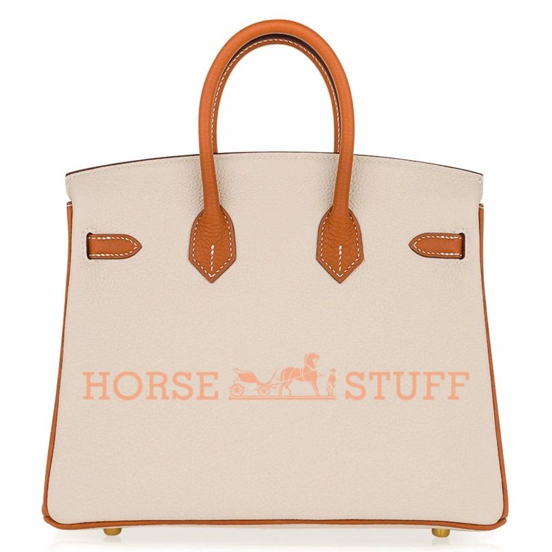 Hermès Birkin 25 Special Order HSS Craie / Gold Togo GHW