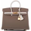 Hermès Birkin 25 Etoupe / Craie Togo BGHW