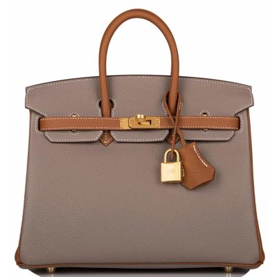 Hermès Birkin 25 Special Order HSS Gris Asphalt / Gold Togo BGHW