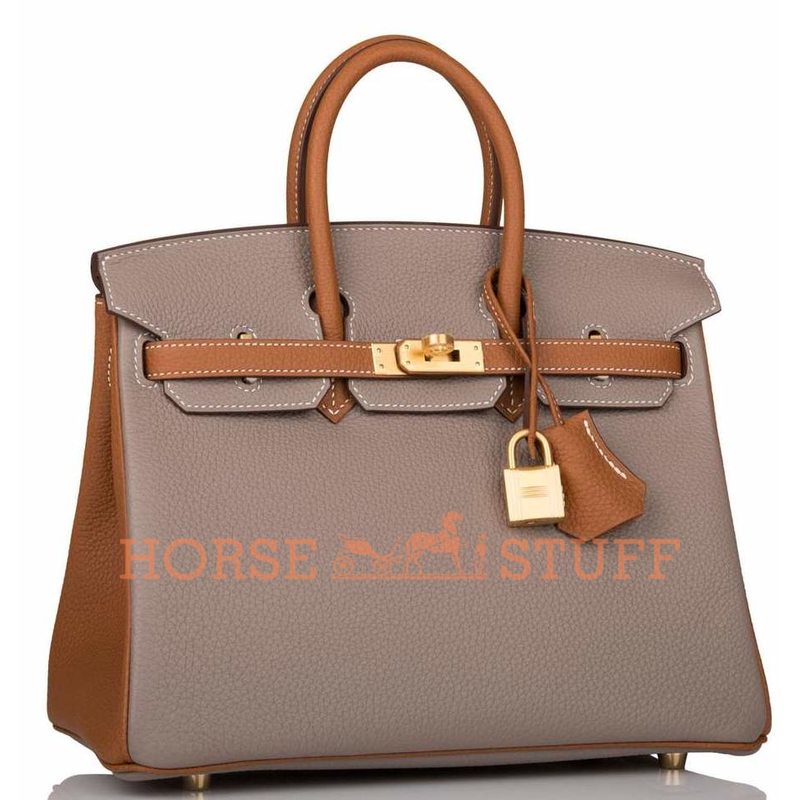 Hermès Birkin 25 Special Order HSS Gris Asphalt / Gold Togo BGHW