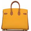 Hermès Birkin 25 Special Order HSS Jaune Ambre / Gold Togo Permabrass