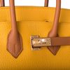 Hermès Birkin 25 Special Order HSS Jaune Ambre / Gold Togo Permabrass