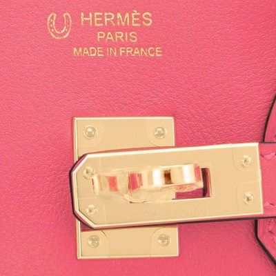 Hermès Birkin 25 Special Order HSS Verso Rose Azalee / Lime Chèvre GHW