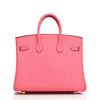 Hermès Birkin 25 Special Order HSS Verso Rose Azalee / Lime Chèvre GHW