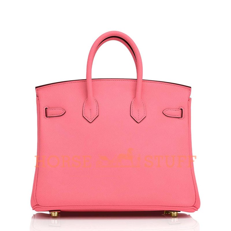 Hermès Birkin 25 Special Order HSS Verso Rose Azalee / Lime Chèvre GHW