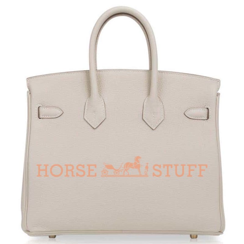 Hermès Birkin 25 Special Order HSS Verso Beton / Rose Pourpre Togo BGHW