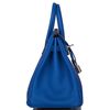 Hermès Birkin 25 Verso Blue Royal / Capucine Togo PHW