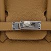 Hermès Birkin 25 Verso Bronze Dore / Blue Brume Togo PHW