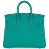 Hermès Birkin 25 Verso Vert Verone / Rose Lipstick Togo PHW