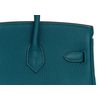 Hermès Birkin 25 Verso Vert Bosphore / Blue Ocean Togo PHW