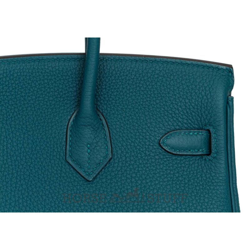 Hermès Birkin 25 Verso Vert Bosphore / Blue Ocean Togo PHW
